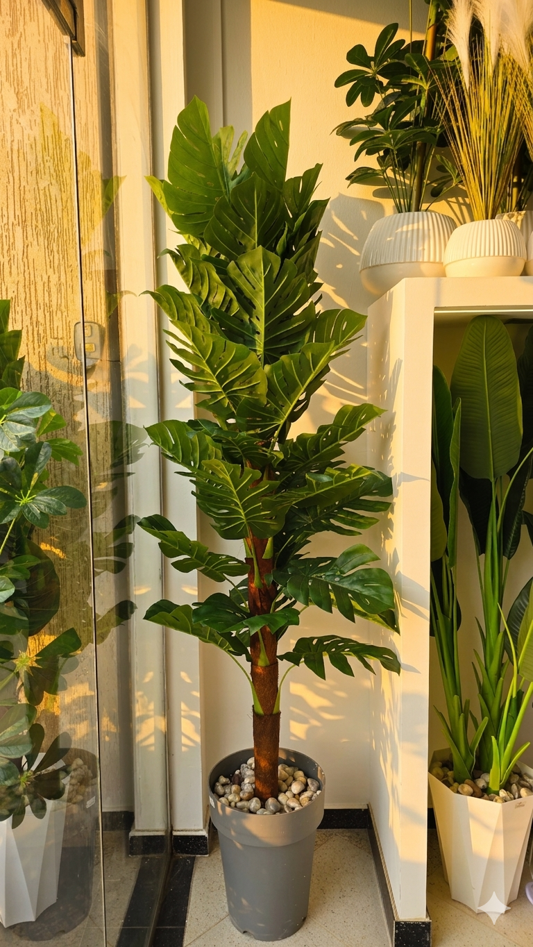 MONSTERA GM POT GRIS 2.3m