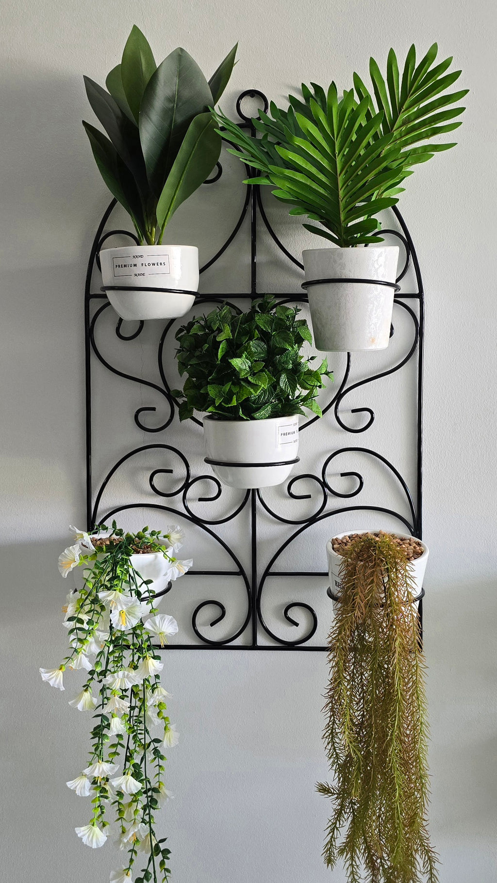 SUPPORT PLANTE MURALE 5 ESPACES